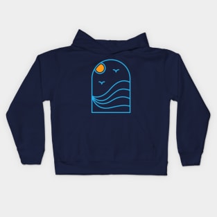 Ocean Waves 1 Kids Hoodie